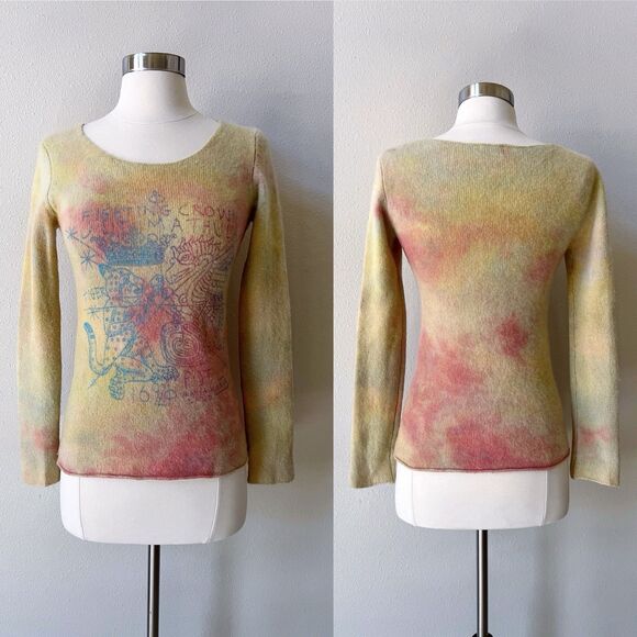 The People Of The Labyrinths Cashmere Blend Sweater Women’s Small Tie Dye